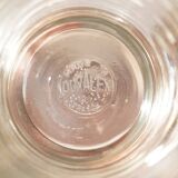 Lot de 4 tasses, verre et support en métal, Duralex France