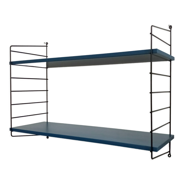 Étagère murale en bleu des années 70
