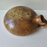 Ancienne Gourde bouteille en grès signée Jacques Migeon LA BORNE (Cher)