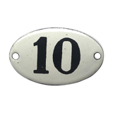 Enamelplate number 10