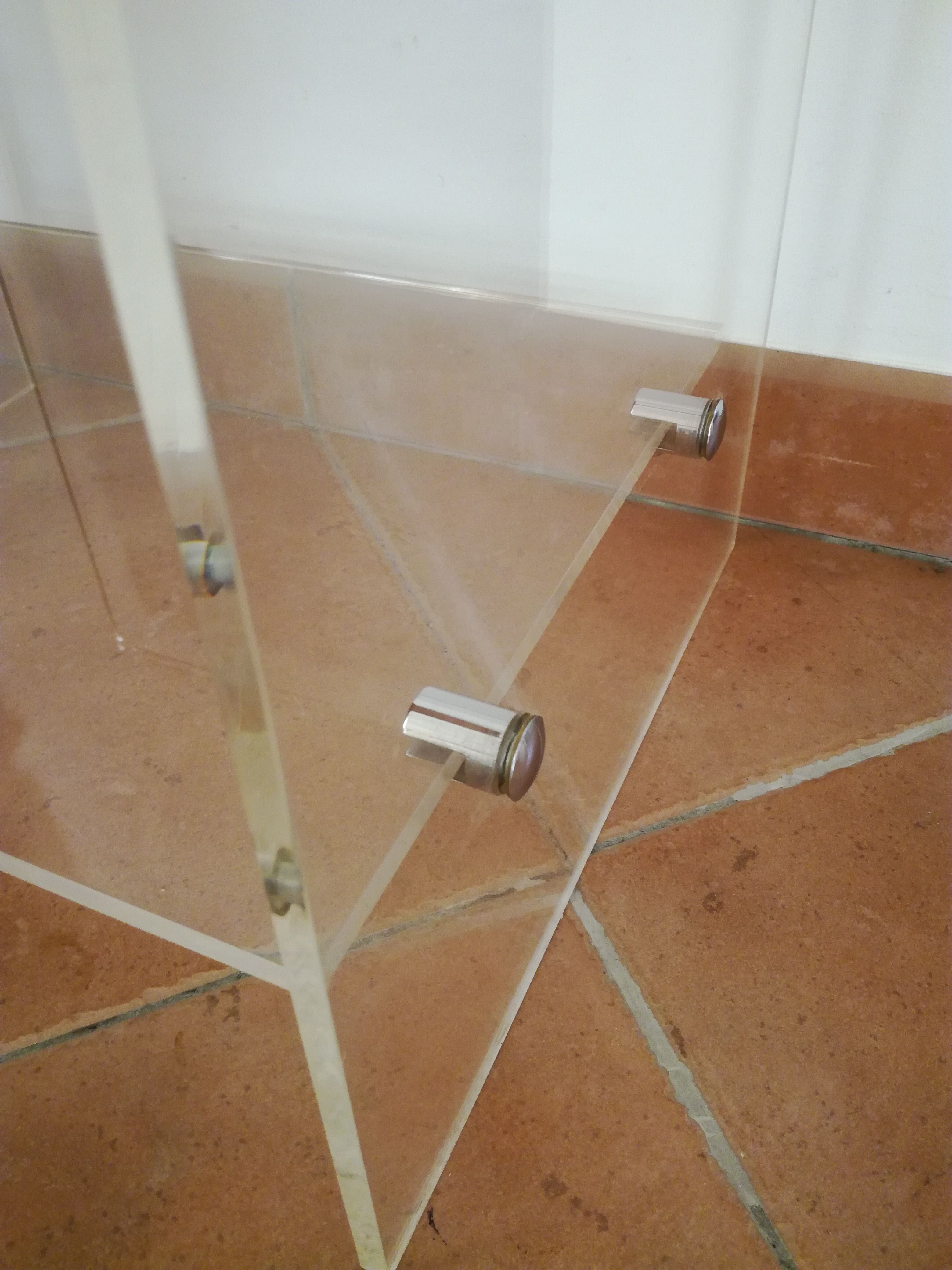 Plaxiglax sofa side table 70/80