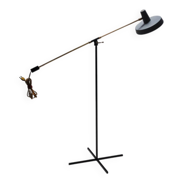 Lampe de sol à contrepoids de milieu de siècle par Boulanger, Belgique, années 1960