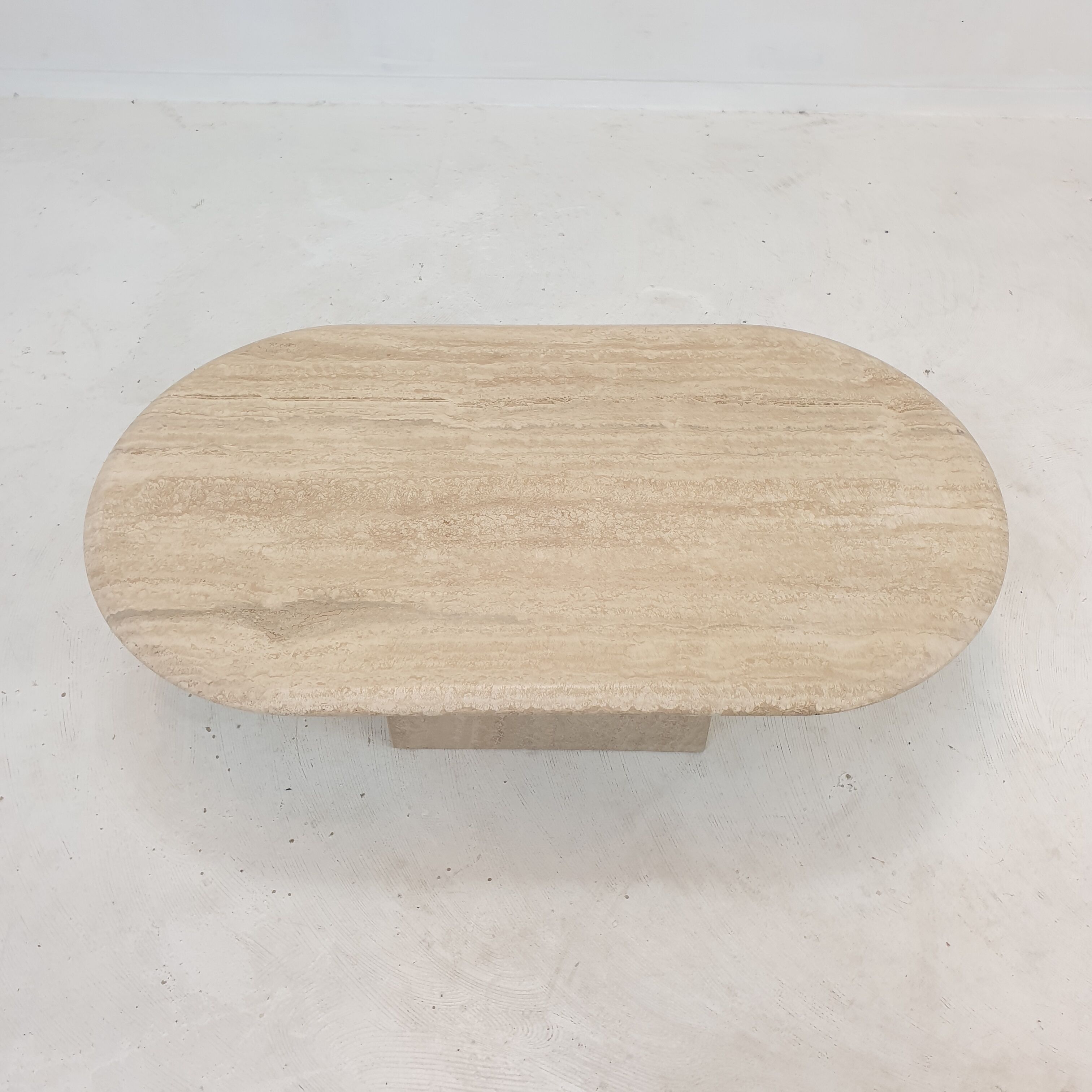 Italian Travertine Coffee Table, 1980's