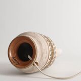 White and Gold Ceramic Table Lamp by Fratelli Fanciulacci, Italy 1970's