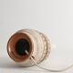 White and Gold Ceramic Table Lamp by Fratelli Fanciulacci, Italy 1970's