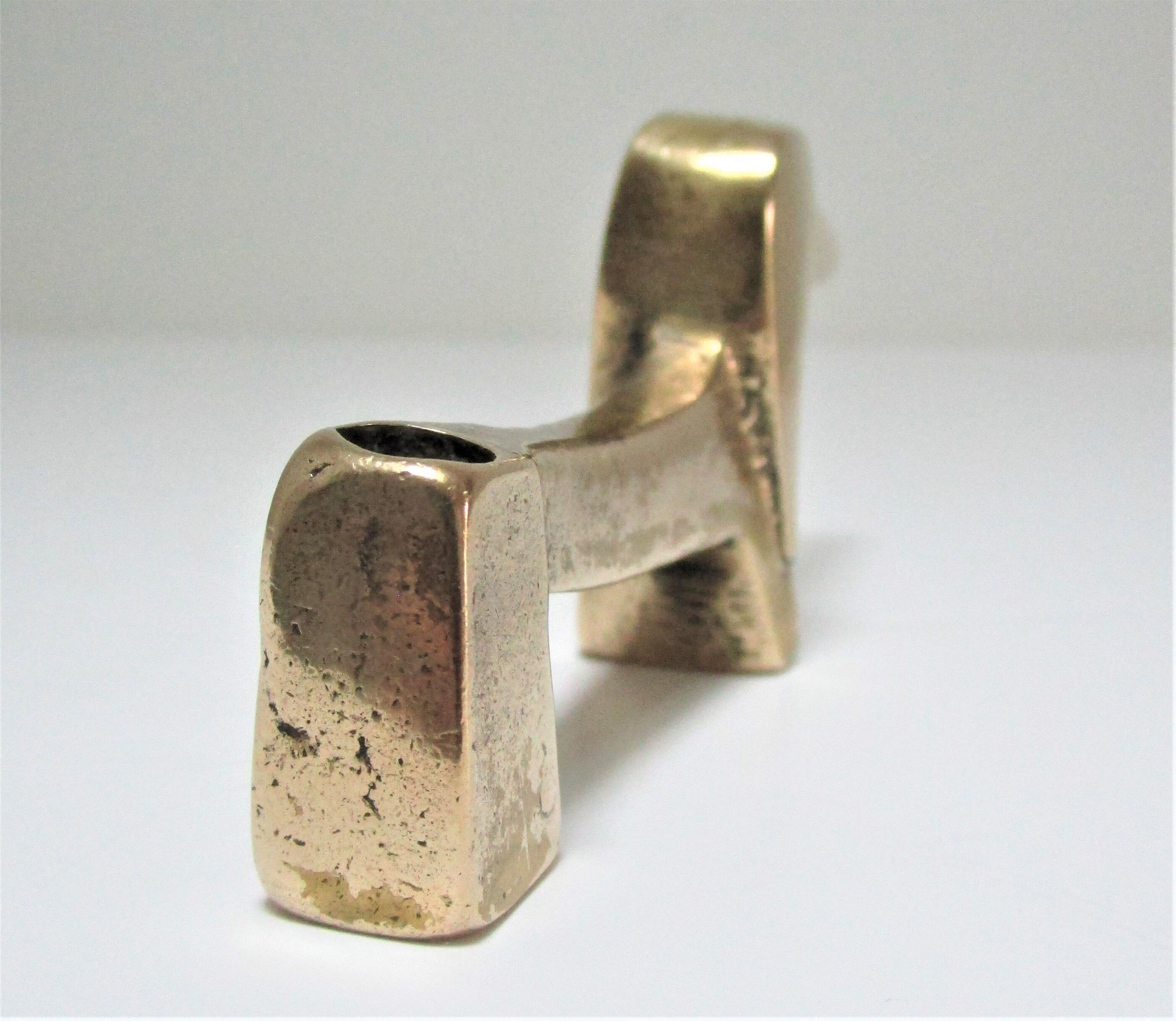 Dachshund bronze pen holder zoomorph design 60s