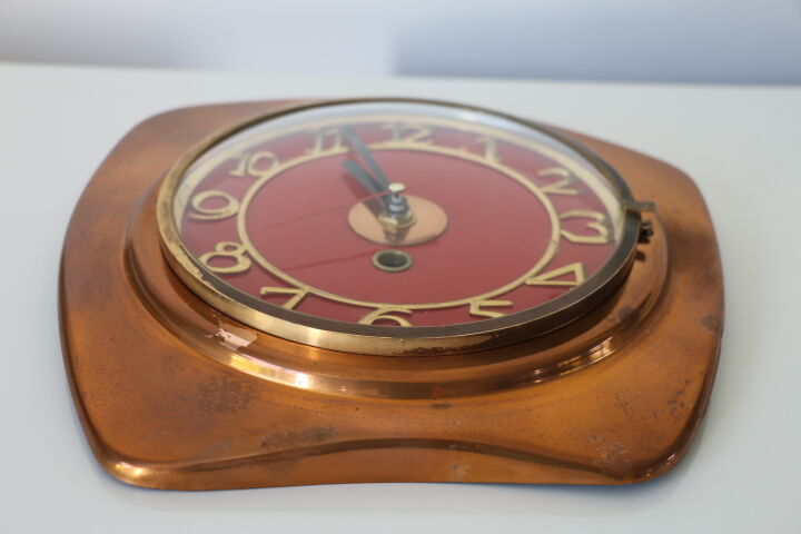 Copper wall clock 1960