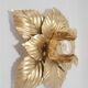 Applique fleur dorée
