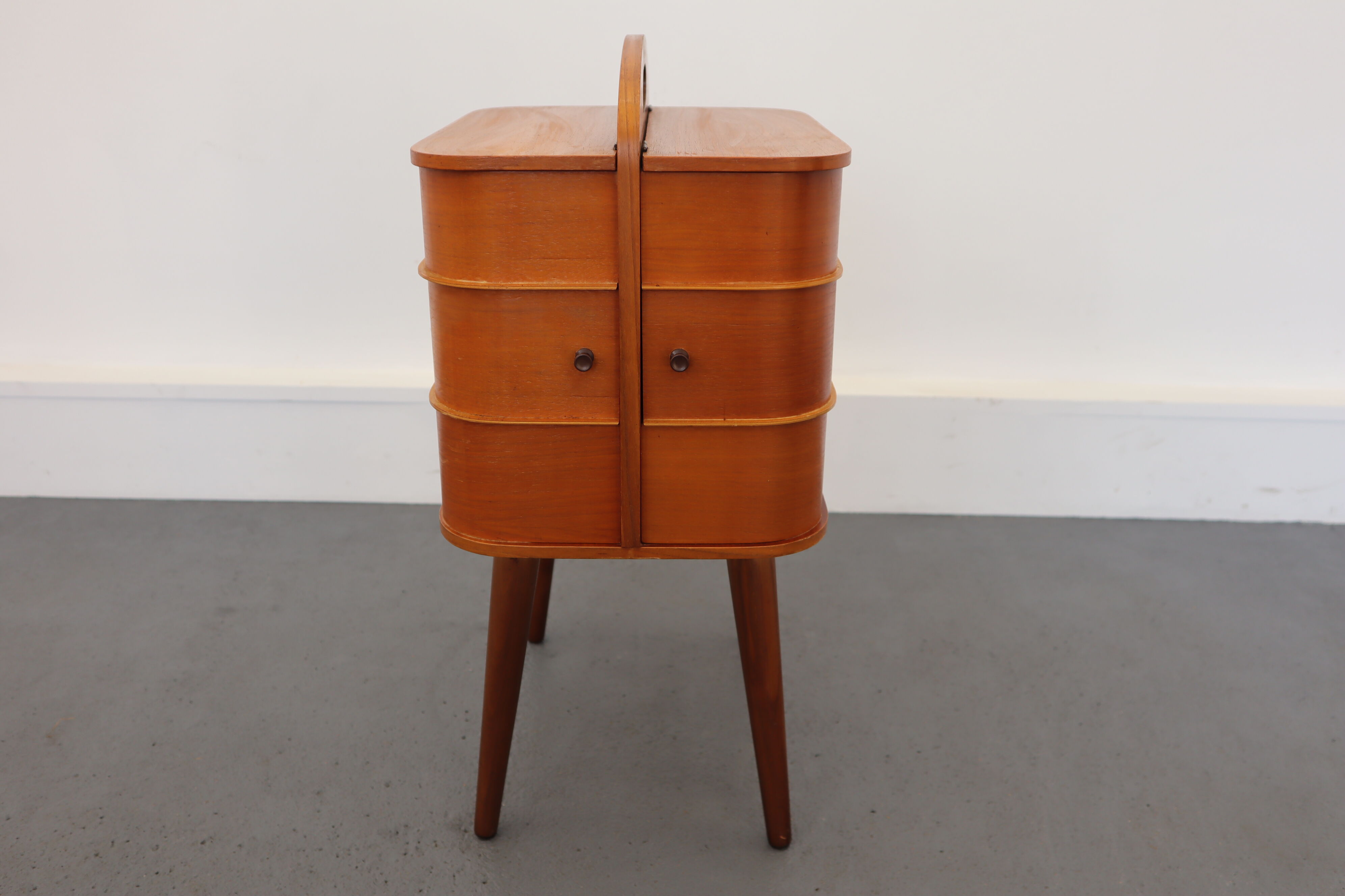 Wooden Sewing Cabinet, 1960s