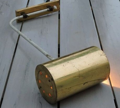 Lampe applique tuyau rotule vintage 1950 laiton