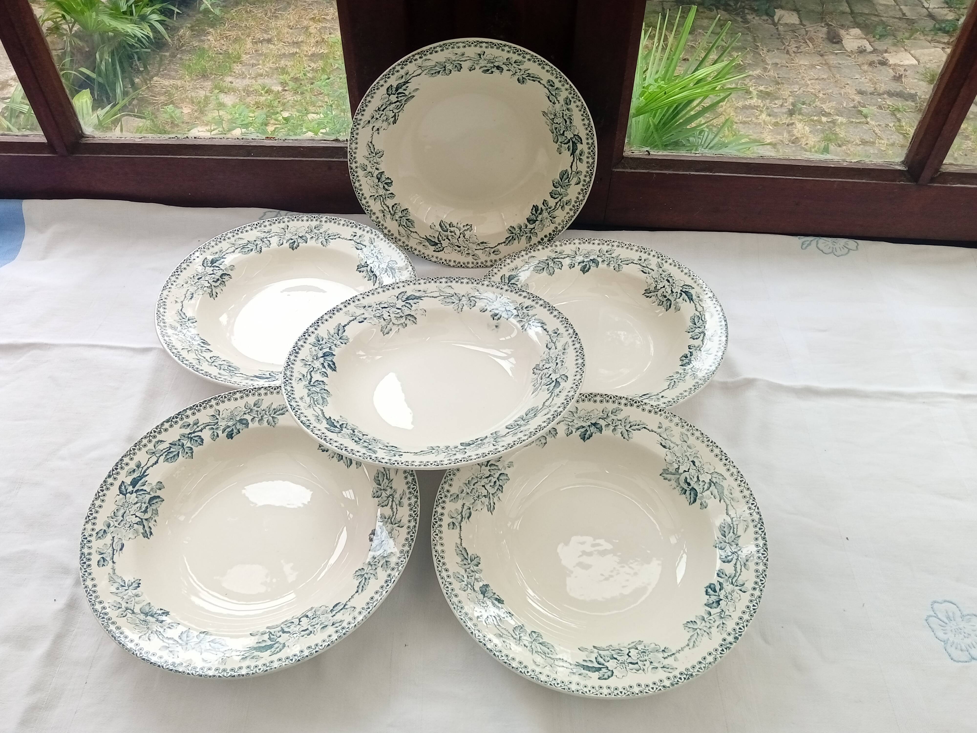 6 soup plates Terre de fer Guadeloupe