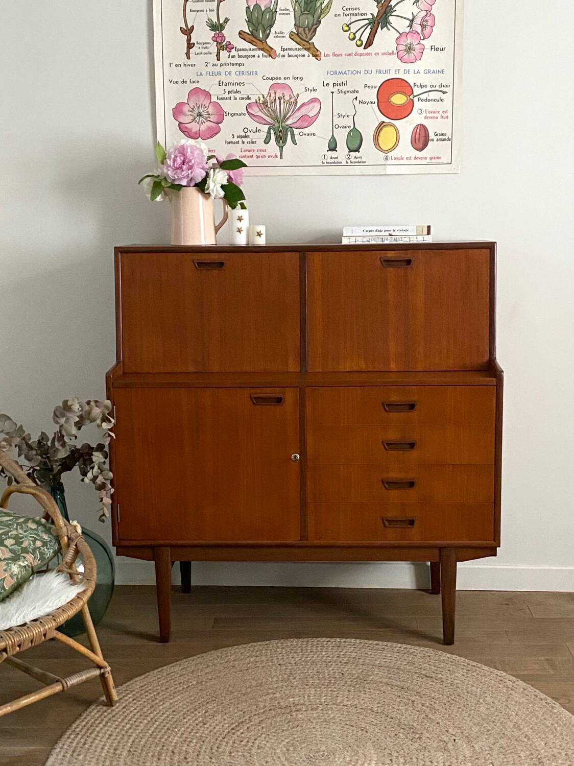Teak secretary