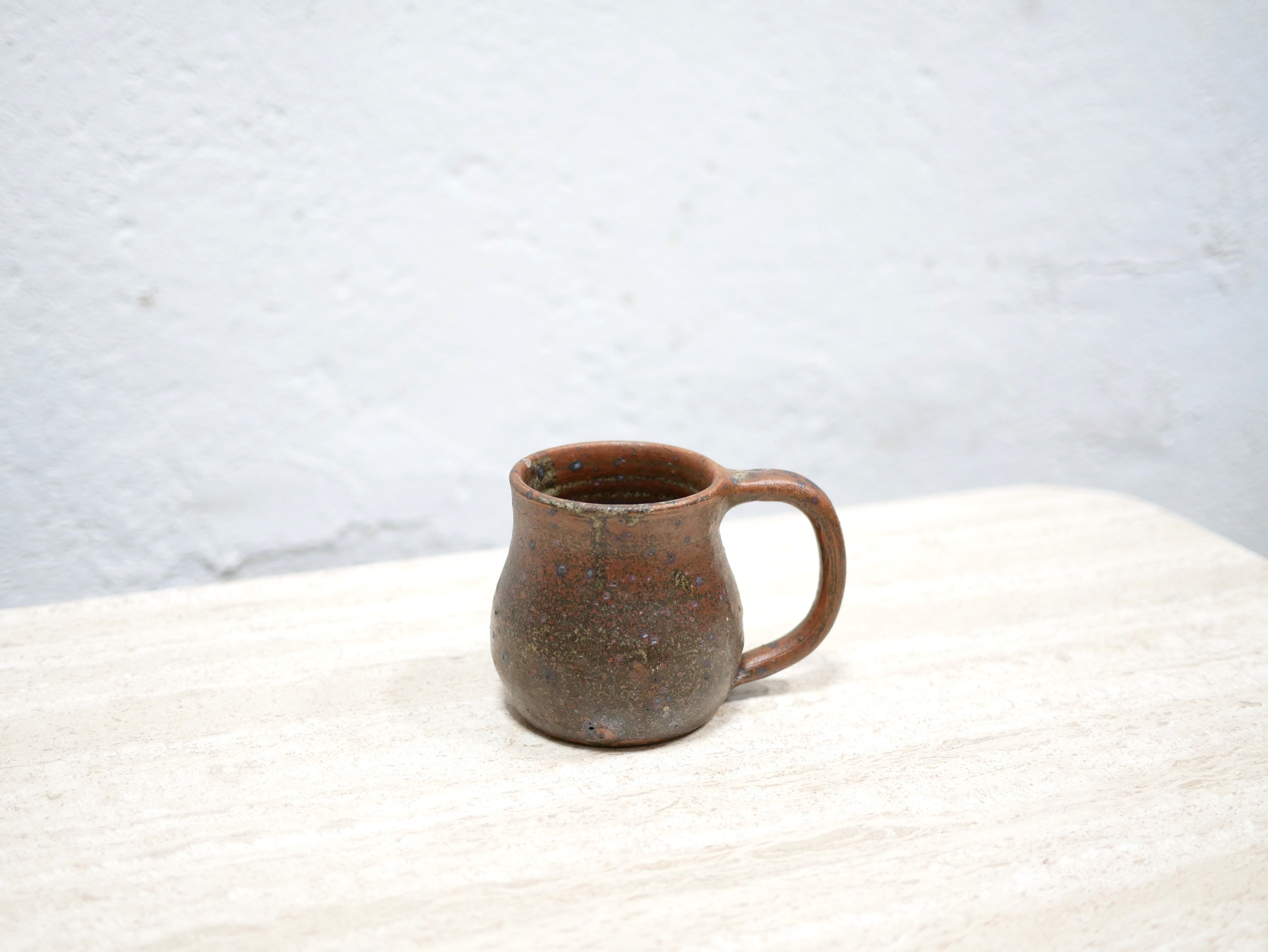 Vintage pyrite stoneware cup