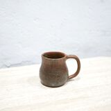 Tasse vintage en grès pyrité