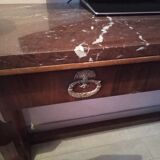 Mahogany empire style console