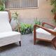 Armchairs Wooden Ears Model in White Boucle by Gio Ponti for Manifattura Artigianale Italiana, 1990s, Set of 2