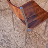 5 chairs vintage wood and metal