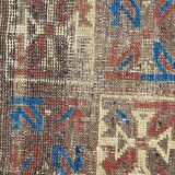 Ancient tribal baloch carpet 148x78 cm