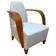 Fauteuil espagnol en hêtre et contreplaqué, années 1990.