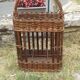 Rattan bottle bar with handle