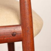 2 Scandinavian armchairs in teak and fabric, new, Gerhard Berg/Westnofa 1960.