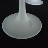 AVON crystal champagne flutes, engraved