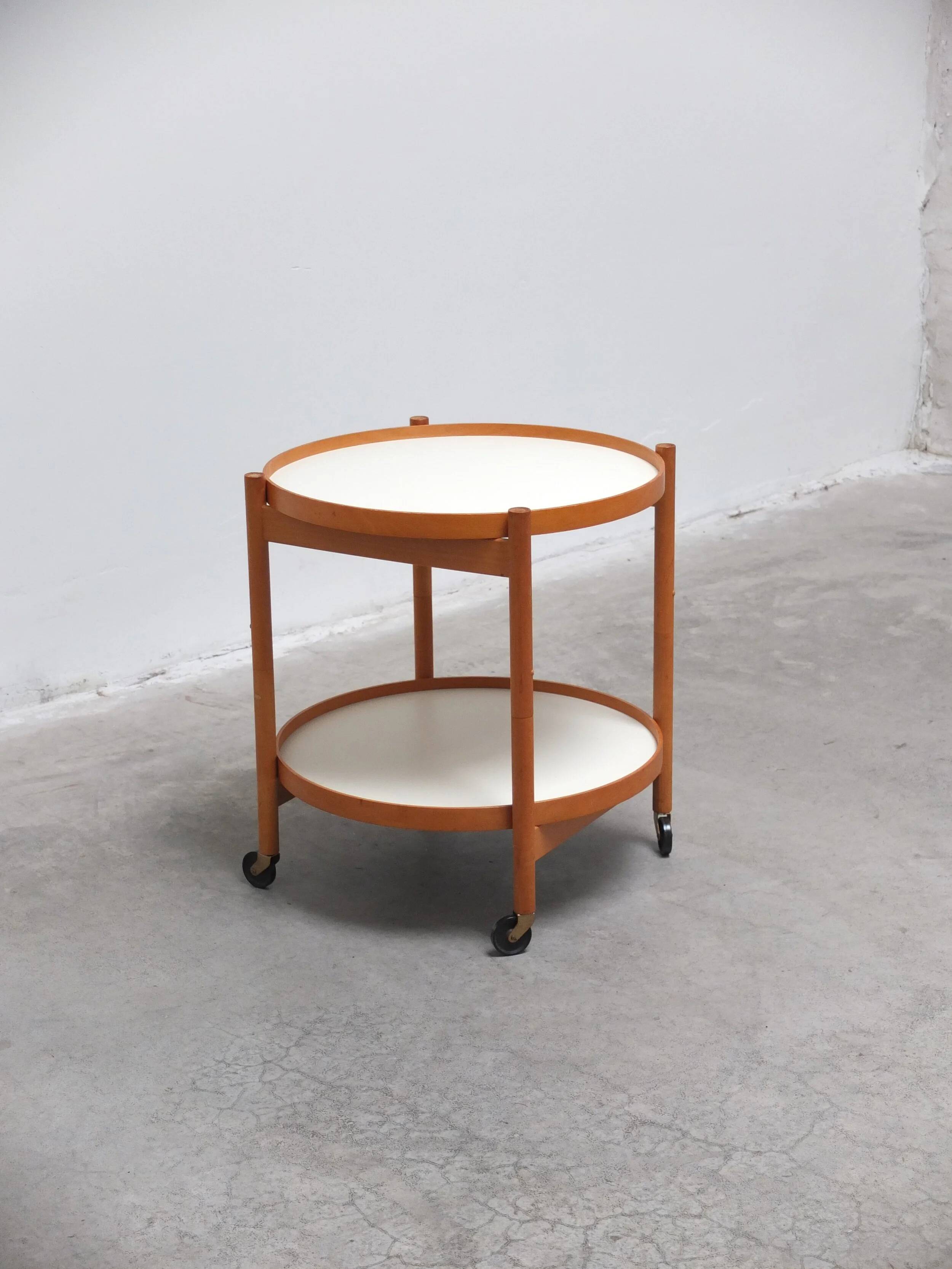 Serving trolley with reversible trays by Hans Bølling for Torben Ørskov, 1960s