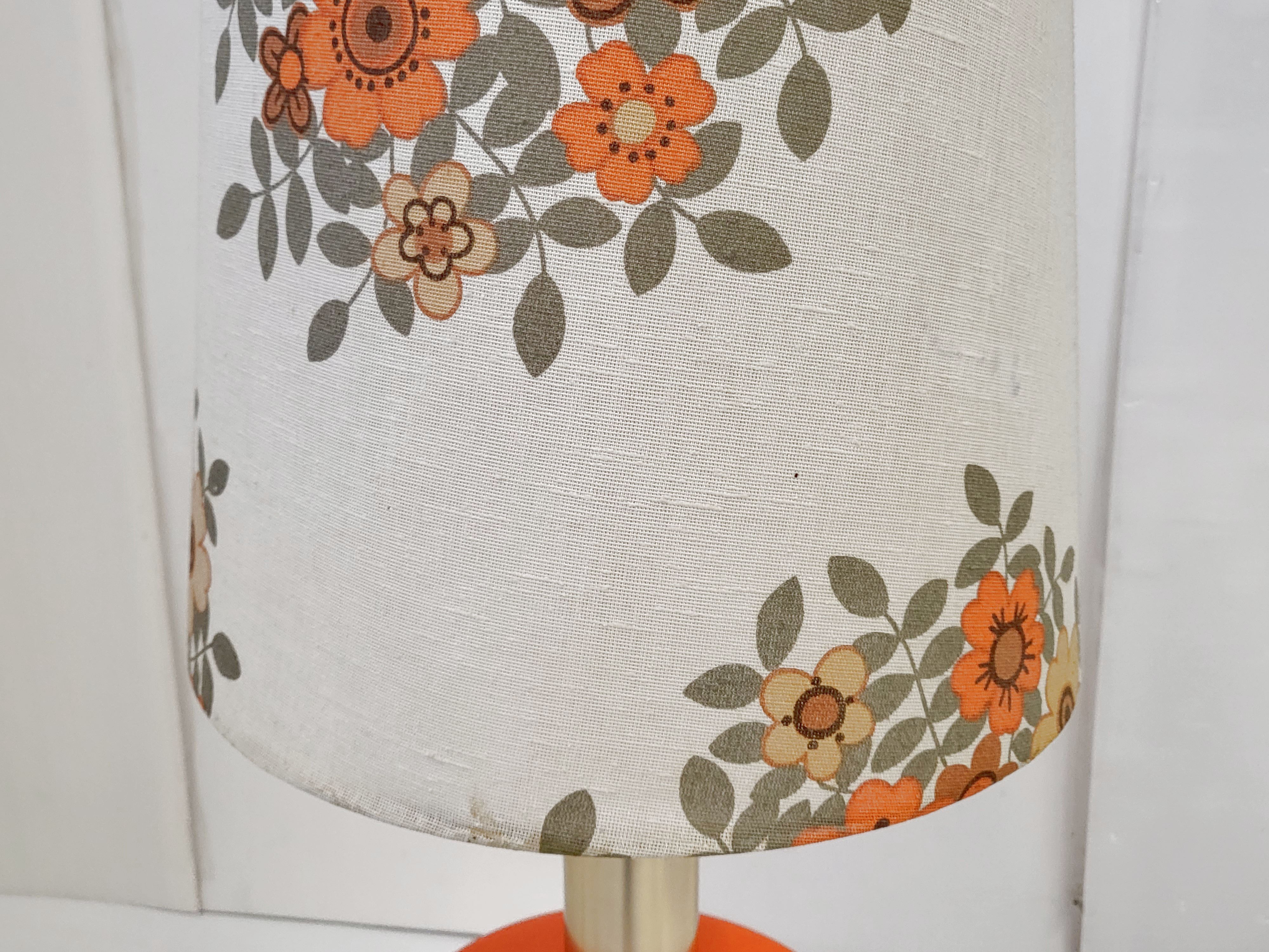Vintage floor lamp 1970 flower power