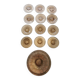 Suite de 12 assiettes et un plat art déco
