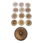 Suite de 12 assiettes et un plat art déco
