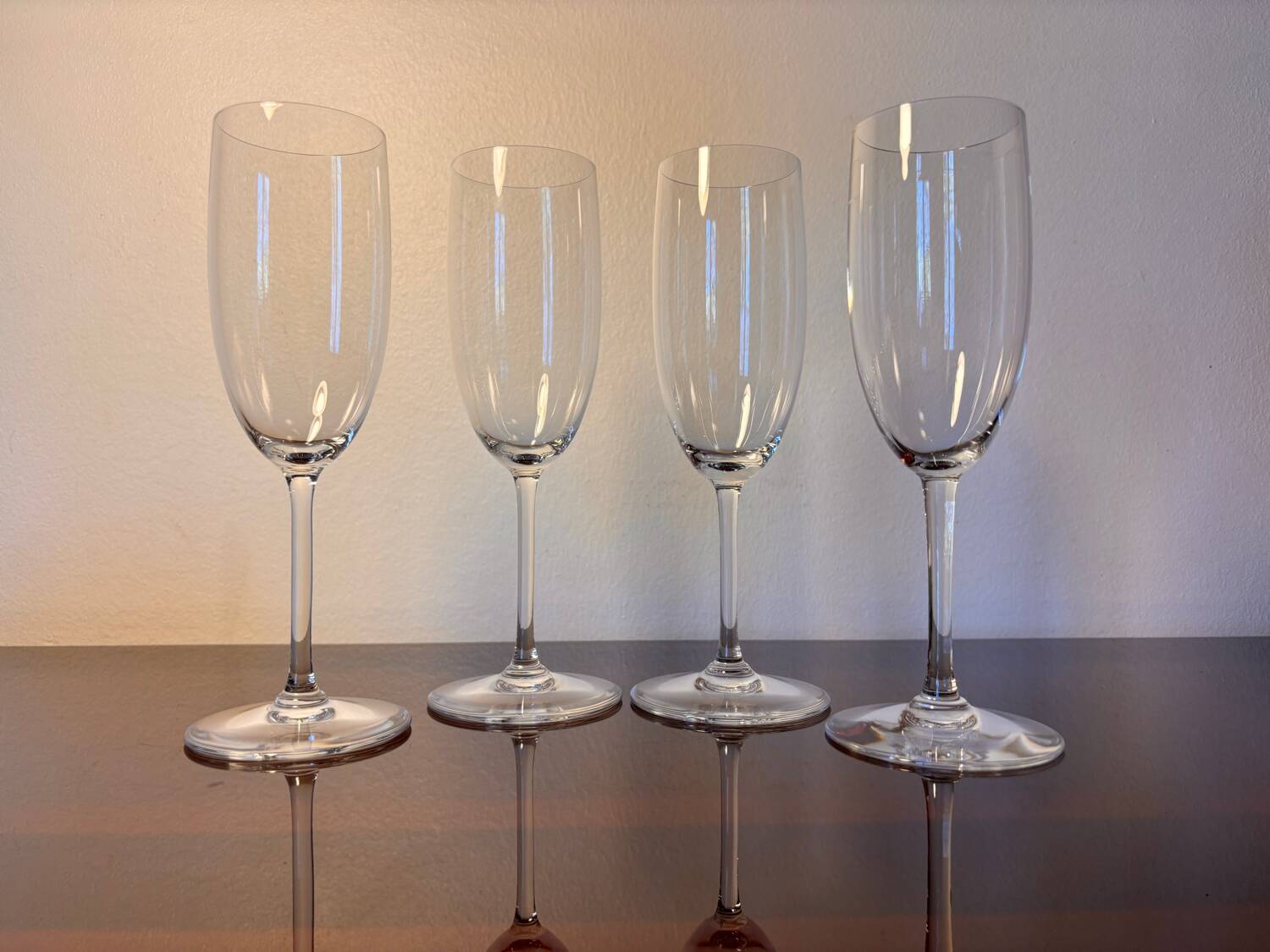 4 Baccarat Perfection champagne flutes