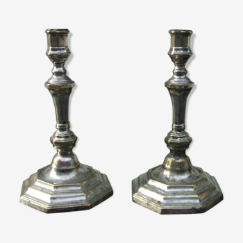 PAIR OF LOUIS XIV CANDLE HOLDERS