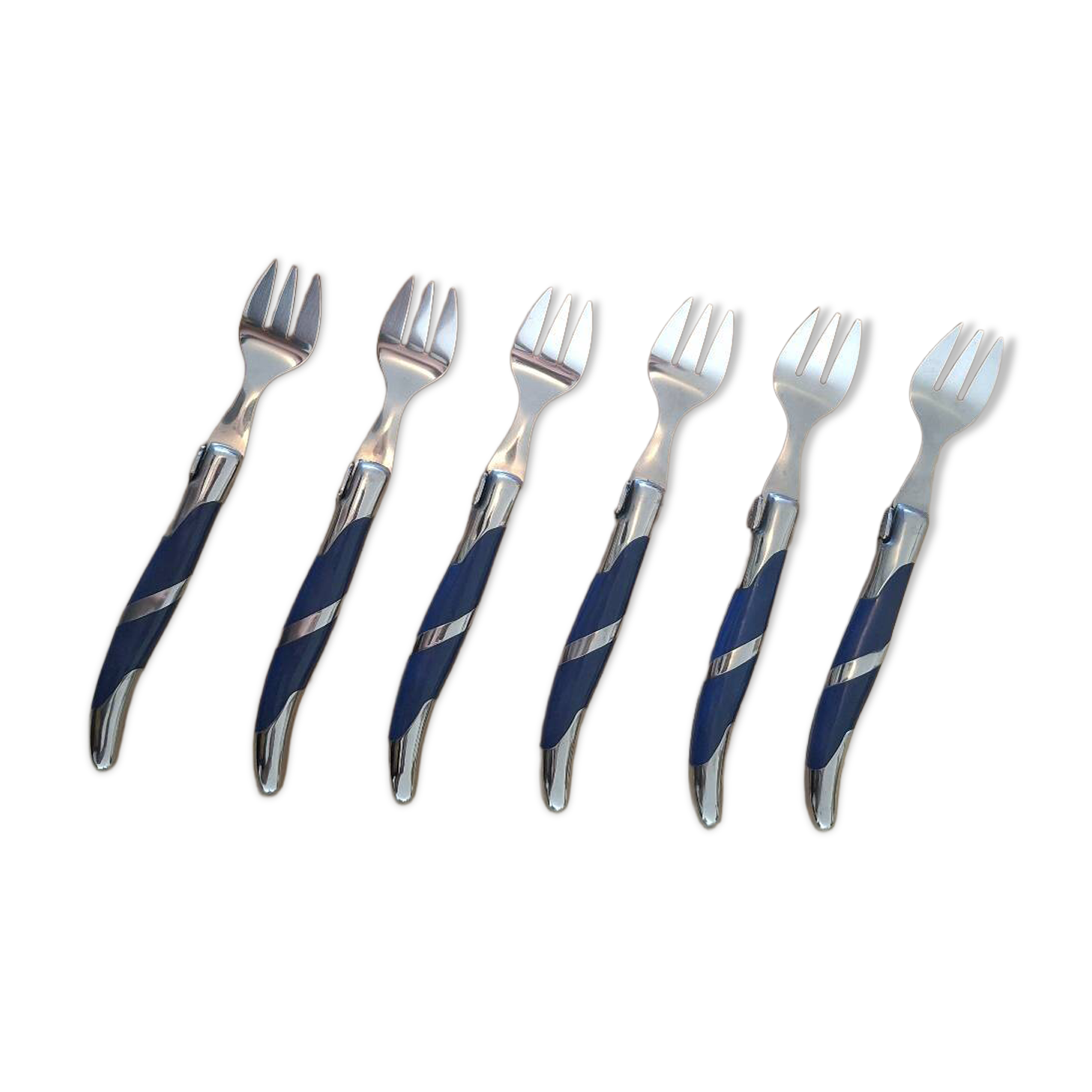 Set of 6 cake forks Laguiole – Pradel France – Collection F