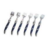 Coffret 6 fourchettes à gâteau Laguiole – Pradel France – Collection F