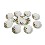 porcelain dinner service with embossed ducks