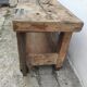 Old carpenter's workbench 2m40 in beech