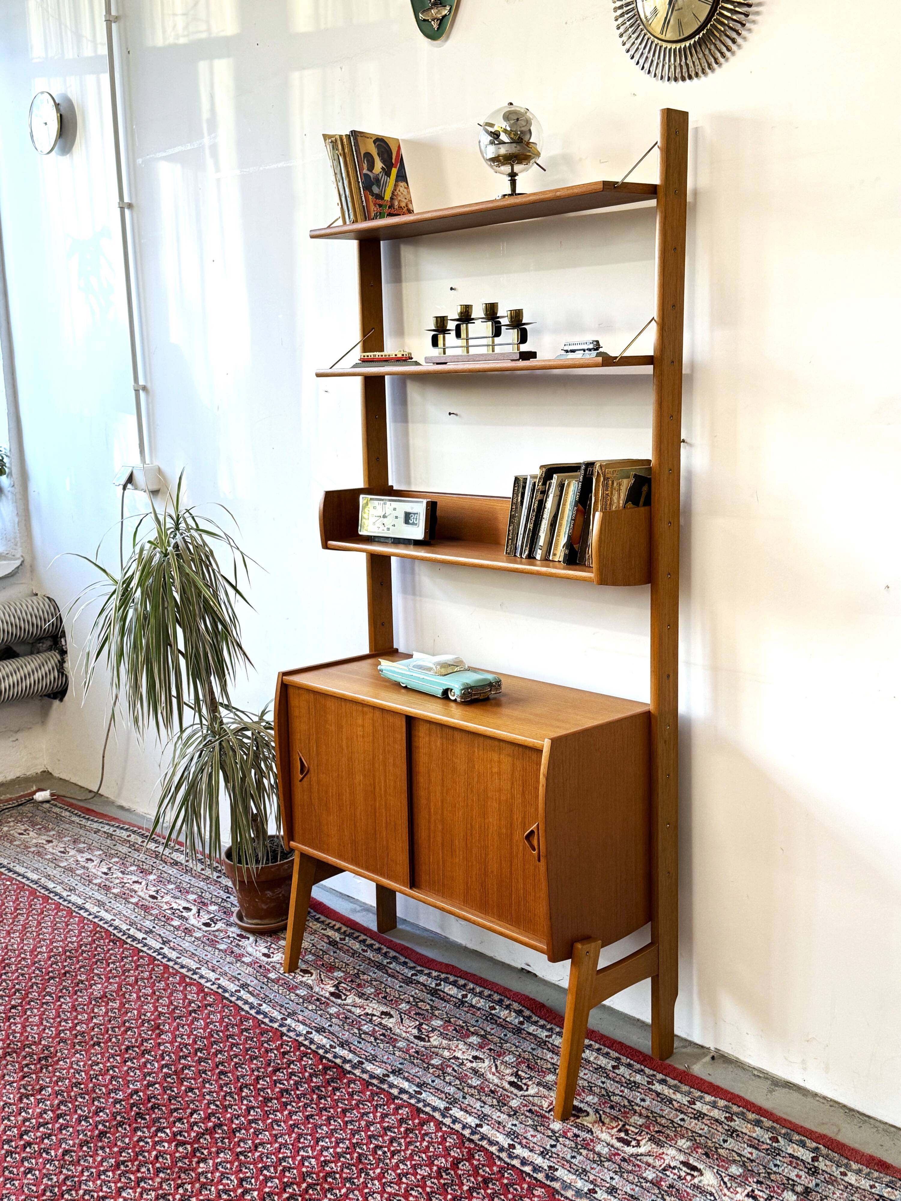 Modular free standing shelves, norway 1960s/1970s, vintage