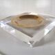 Empty cup pocket Plexiglas ashtray lucite design 70s