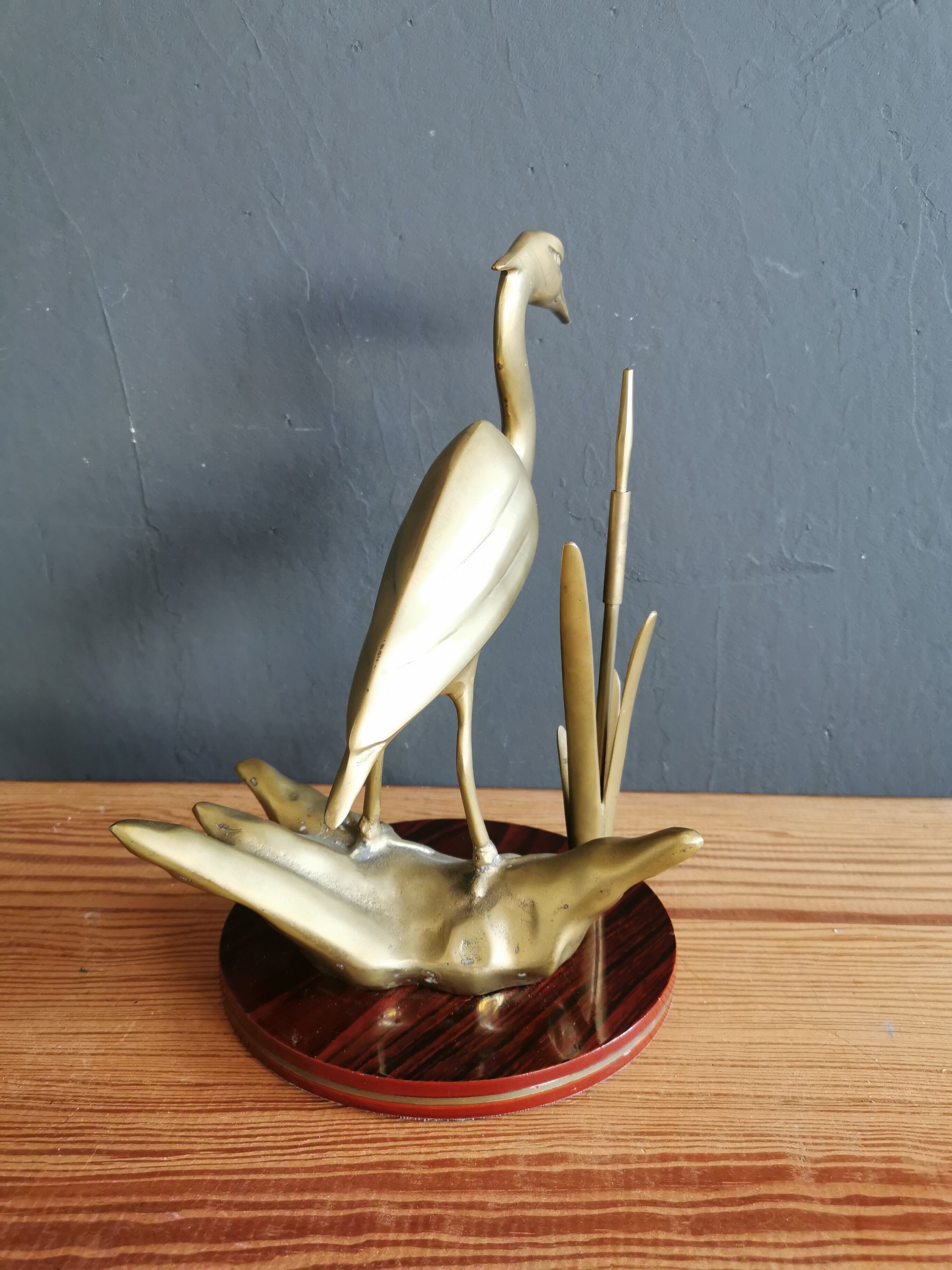 Brass heron