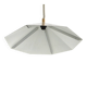 Minimalist and discreet metal sheet lamp from the 1970s.