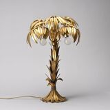 Gold Metal Table Lamp by Hans Kögl circa 1970