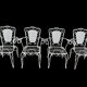 4 fauteuils Provençaux en fer forgé 60’s