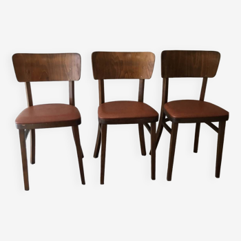 Lot de 3 chaises bistrot thonet