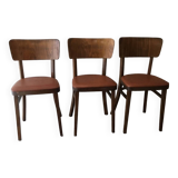 Set of 3 thonet bistro chairs