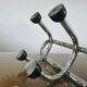 Streamlined coat rack, rockabilly, in chrome metal and bakelite 1970