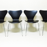Lot of chairs black butterflies Arne Jacobsen - 1974