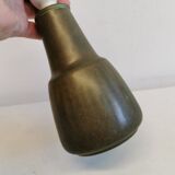 Danish green/brown ceramic table lamp, estimated 1960s.