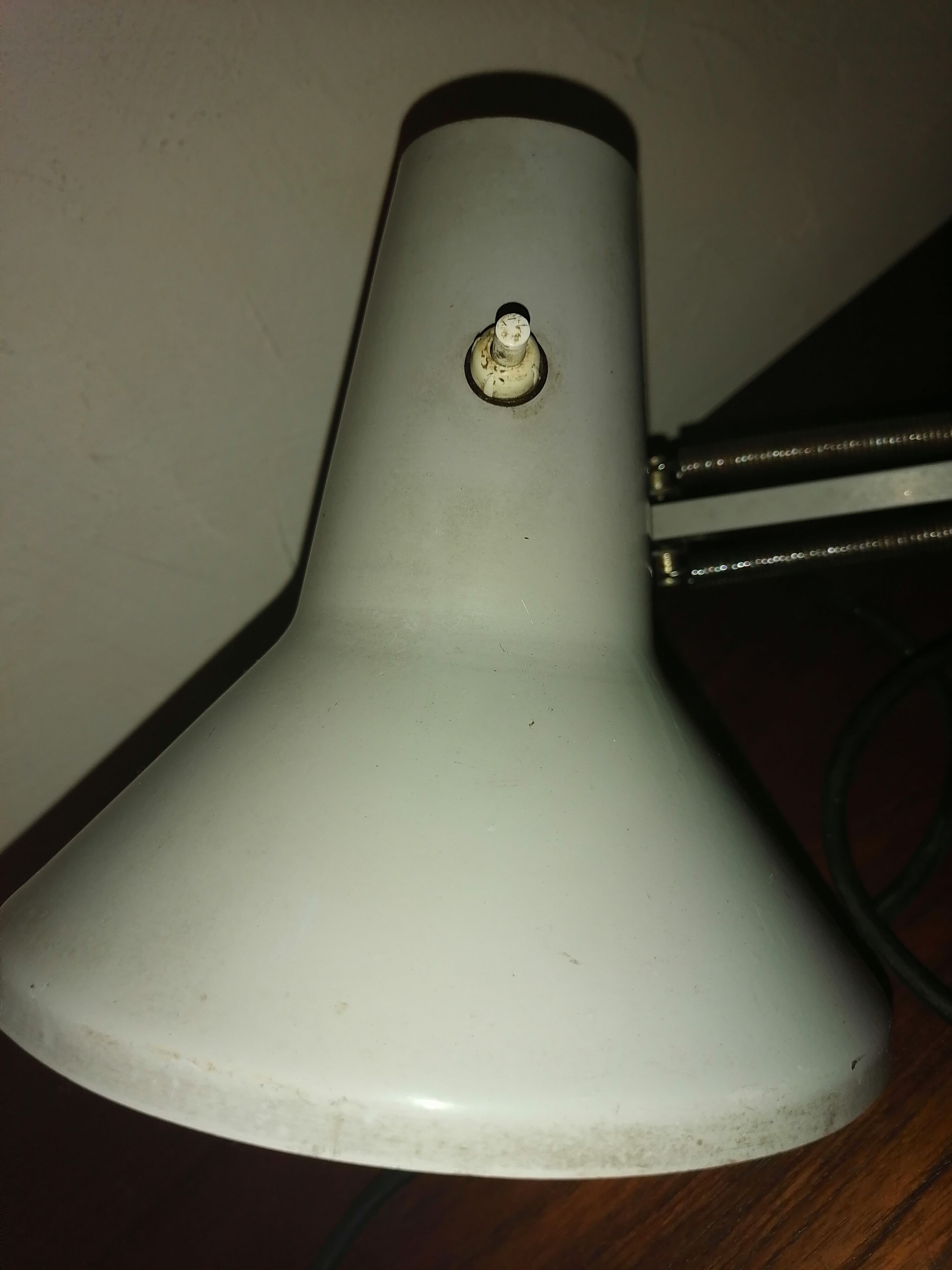 Industrial lamp desk architect 2 arms 1960 1970