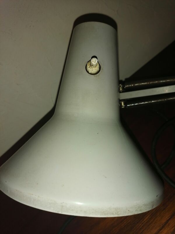 Lampe industrielle bureau architecte 2 bras 1960 1970