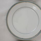 6 assiettes plates en porcelaine de Paris